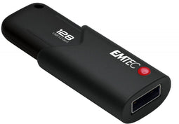 Emtec B120 Click Secure 3.2 - USB Stick - 128GB - Zwart