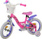 Volare Disney Minnie - Kinderfiets - 14 inch - Handrem en zijwieltjes - Roze