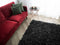 MUT - Shaggy vloerkleed - Zwart - 80 x 150 cm - Leer