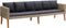 vidaXL - Tuinbank - 3-zits - met - kussens - poly - rattan - beige