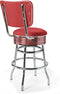 Bel Air Retro Barkruk BS-29-66-CB Rood