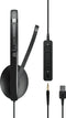 EPOS ADAPT 165 USB II - On-ear USB-headset met 3,5 mm-aansluiting - Zwart
