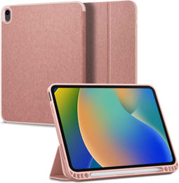 Spigen iPad 10 (2022) - Urban Fit Bookcase - Hoogwaardig textiel met magneetsluiting - Roze