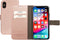 Mobiparts Saffiano Wallet Case - iPhone X iPhone XS - Ruimte voor 3 pasjes - Roze