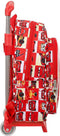 Schoolrugzak met Wielen Cars Let's race Rood Wit (27 x 33 x 10 cm)
