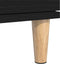 vidaXL - Sideboard - Zwart - Eiken - 60x35x70 - cm - Engineered - Hout