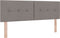 vidaXL - Hoofdbord - Taupe - met - Knopen, - 140 - cm
