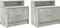 vidaXL - Nachtkastjes - 2 - st - met - lade - 51x31x47 - cm - betongrijs