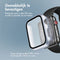 imoshion Screenprotector - Geschikt voor Apple Watch Series 4 / 5 / 6 / SE - 40mm - Full Cover Hard Case / Beschermend Hoesje - Zilver