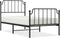 vidaXL - Bedframe - met - hoofd- - en - voeteneinde metaal - zwart - 90x190 - cm
