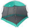 vidaXL - Camping - Muggennet - met - Deur - Groen - 4-Persoons - Waterdicht