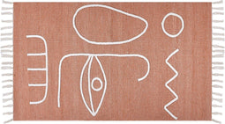 YAVU - Modern vloerkleed - Lichtrood - 80 x 150 cm - Polyester