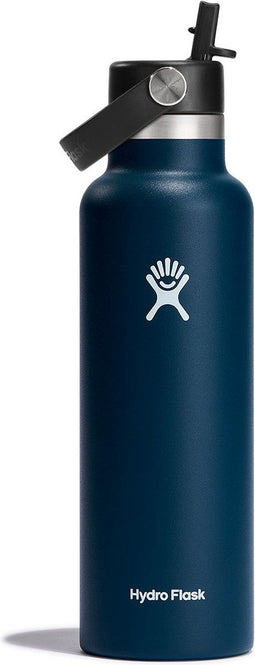 Hydro Flask Standard Mouth Flex Straw Cap - Drinkfles 621 ml - TempShield isolatie - Indigo