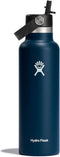 Hydro Flask Standard Mouth Flex Straw Cap - Drinkfles 621 ml - TempShield isolatie - Indigo