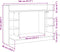vidaXL - Wandbureau - 105x48x75 - cm - bewerkt - hout - gerookt - eikenkleurig