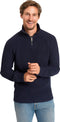 Mario Russo Rib Skipper - Heren Trui - Half Zip - Navy - 3XL