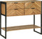vidaXL - Console - Tafel - 90x35x80 - cm - Massief - Acaciahout