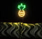 Retro Neon Verlichting – Ananas Design – Geel/Groen
