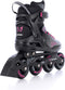 Tempish Wox 84 - Skeelers - 4 wielen 84mm - Zwart - Paars - Dames - Maat 41