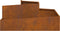 vidaXL - Tuinpot - 100x100x50 - cm - Weerbestendig - Staal