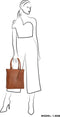 Hide & Stitches Golden Gate - Shopper - Runderleer met vakken - Bruin