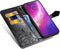 Hoesje Met Pasjeshouder Geschikt voor Motorola Moto G8 Power - Mandala Bookcase - Zwart