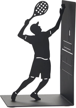Balvi Boekensteun Tennisspeler Match Point Metaal Zwart