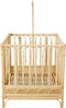 Cokos Luna rotan babypark met mobielhouder
