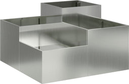 vidaXL - Tuinbak - 100x100x48 - cm - Gegalvaniseerd - Staal