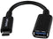 Startech USB-C naar USB 3.0 A Male - Adapter 0.15 m - Zwart