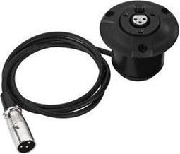 Monacor XLR-703JSM - Schokbreker - Schokabsorberende houder met XLR-bus - Zwart