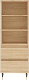 vidaXL - Hoge - kast - 40x36x110 - cm - bewerkt - hout - sonoma - eiken