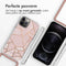 iMoshion Hoesje Geschikt voor iPhone 12 Pro / 12 Hoesje Met Koord - iMoshion Design Hoesje met Koord - Goud / Roze / Pink Graphic