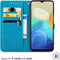 iMoshion Hoesje Geschikt voor Oppo A77 Hoesje Met Pasjeshouder - iMoshion Mandala Bookcase - Turquoise