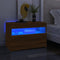 vidaXL - Tv-meubel - met - LED-verlichting - 60x35x40 - cm - bruin - eikenkleur