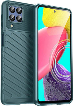 iMoshion Hoesje Geschikt voor Samsung Galaxy M53 Hoesje Siliconen - iMoshion Thunder Backcover - Groen