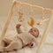Little Dutch Newborn - Babygym - Houten speelboog met 3 speeltjes - Hout naturel
