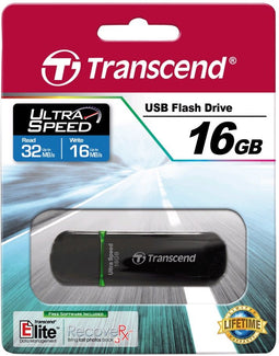 Transcend JetFlash 600 - USB-stick 16GB - Zwart