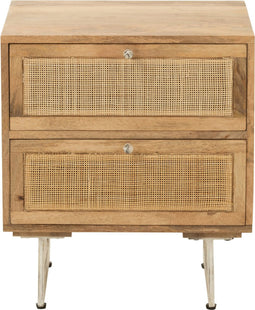 J-Line nachtkastje - hout - naturel