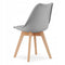Eettafel en stoelen - 5-delig - Sonoma eiken - grijze stoelen