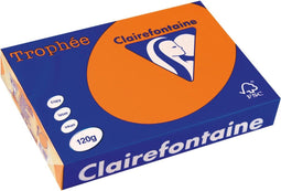 Gekleurd papier oranje 120 gr 21x29,5 cm.