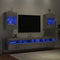 vidaXL - Tv-wandmeubels - met - LED - 2 - st - 40x30x60,5 - cm - betongrijs