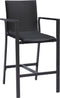 Sens-Line - Verona barstoel - Aluminium - Zwart