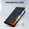 Podec Samsung Galaxy A14 - Hoesje met Pasjeshouder - Anti-Shock Bookcase Cover - Zwart