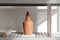 Tap Water Carafe - oppervlaktewater water karaf (laag model) in terracotta kleur steengoed