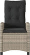 vidaXL-Tuinstoelen-2-st-verstelbaar-met-kussens-poly-rattan-lichtgrijs
