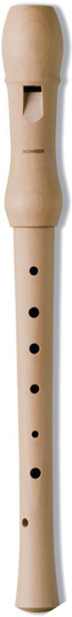 Hohner B9565 Musica Sopran Blockfluit Deutsch, eenvoudig, Birnbaum nat - Sopraan blokfluit (Duitse boring)