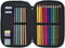 Driedubbele Pennenzak Milan Sunset 49 Onderdelen 19,5 x 13 x 7,5 cm Groen