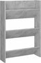 vidaXL - Wandschoenenkasten - 2 - st - 60x18x90 - cm - spaanplaat - betongrijs