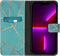 iMoshion Hoesje Geschikt voor iPhone 13 Pro Hoesje Met Pasjeshouder - iMoshion Design Softcase Bookcase - Blauw / Blue Graphic